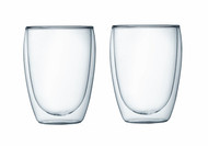 Bodum Pavina Double Wall Glass, 12-Ounce, Set of 2