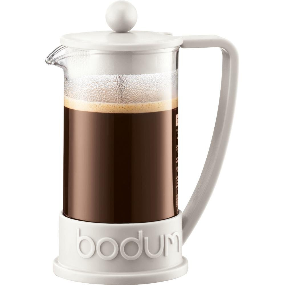 BODUM BRAZILFRENCH PRESS COFFEE MAKER 3CUP/0.35 LITER OFF WHITE