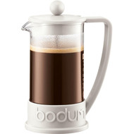 Bodum Brazil French Press 0.35-Liter 3-Cup Coffee Maker, 12-Ounce, Off-White