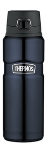 Thermos Stainless Steel King 24-Ounce Drink Bottle, Midnight Blue 