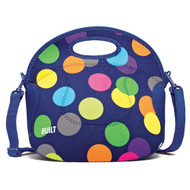 BUILT Neoprene Spicy Relish Lunch Tote, Scatter Dot