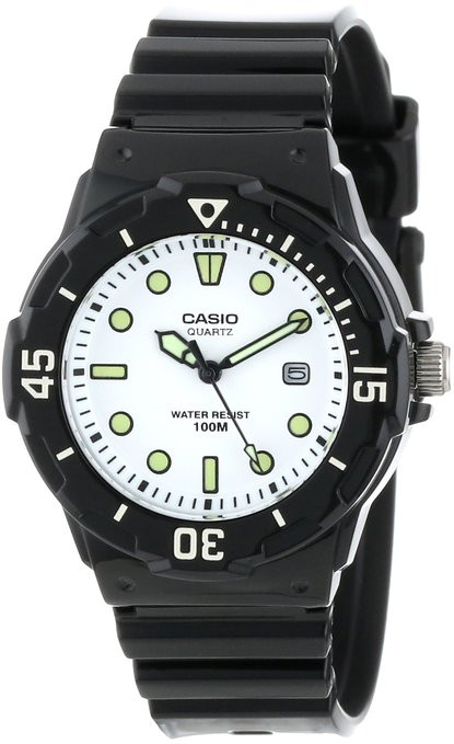 casio 3 hand analog rotating bezel