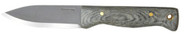 Condor Tool and Knife Bushlore 4.375-Inch Drop Point Blade, Micarta Handle with Leather Sheath (Plain)