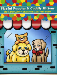 Do-A-Dot DADACT-376 Creative Activity Playful Puppies and Cuddly Kittens Art Book