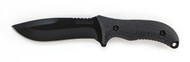 Schrade SCHF10 Drop-Point Full Tang Fixed Blade Knife, Black 