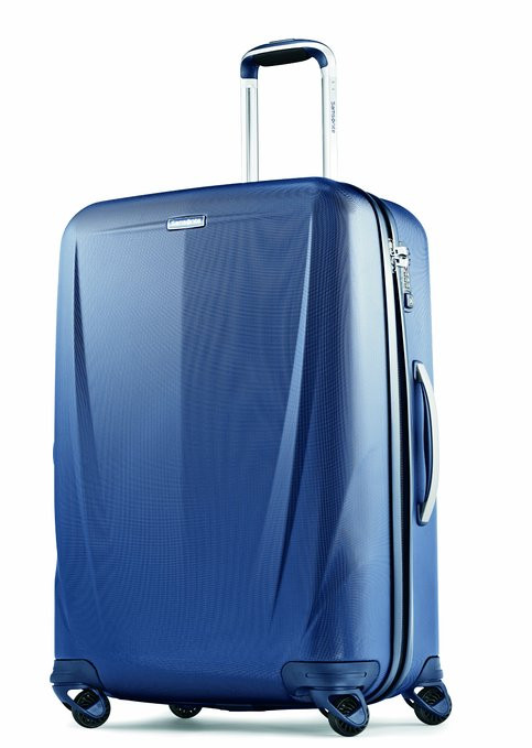 samsonite spinner blue