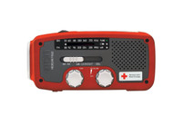 Etón American Red Cross ARCFR160WXR Microlink Self-Powered AM/FM/NOAA Weather Radio with Flashlight, Solar Power and Cell Phone Charger (Red)