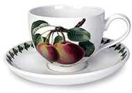 Portmeirion Pomona Teacup and Saucer Traditional Shape Set of 6 