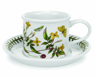 Portmeirion Botanic Garden Drum-Shaped Tea Cup and Saucer set 6 60030