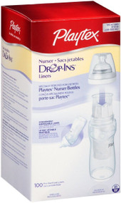 Playtex Drop-Ins Pre-Sterilized Soft Bottle Liners, 8-10 oz. 100 ea