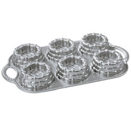 Nordic Ware 54348 Cast-Aluminum Nonstick Baking Pan, Shortcake Baskets