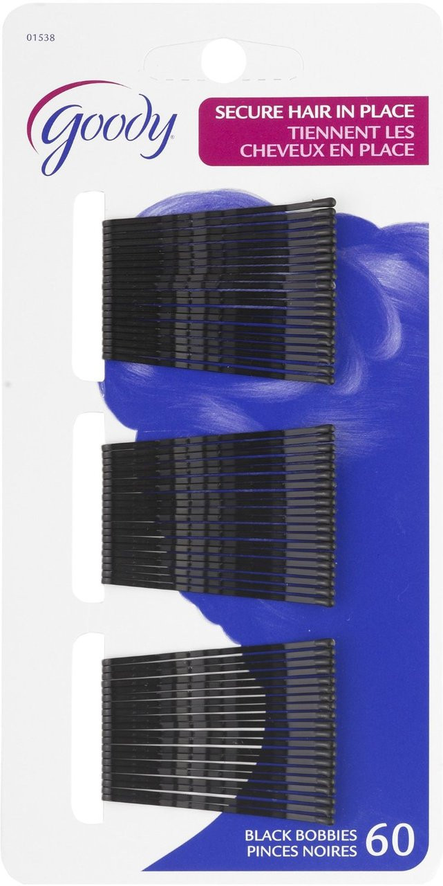 Goody Styling Essentials Bobby Pins Black 2 Inches 60 Count