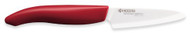 Kyocera Revolution Series 3-1/7- Inch Paring Knife with Red Handle, White Blade