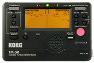 Korg TM50BK Instrument Tuner and Metronome, Black