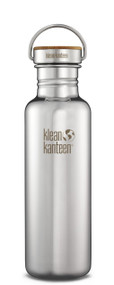 Klean Kanteen Reflect Stainless Steel 27 Ounce Water Bottle with Bamboo Cap K27SSLRF-MS 
