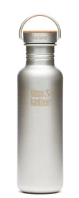 Klean Kanteen Reflect Stainless Steel 27 Ounce Water Bottle with Bamboo Cap