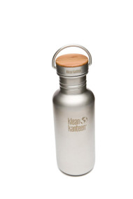 Klean Kanteen Stainless Steel Reflect Bottle with Bamboo Cap 