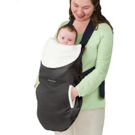 Kiddopotamus Poppit Luxe Baby Carrier Cover Faux Seude, Black