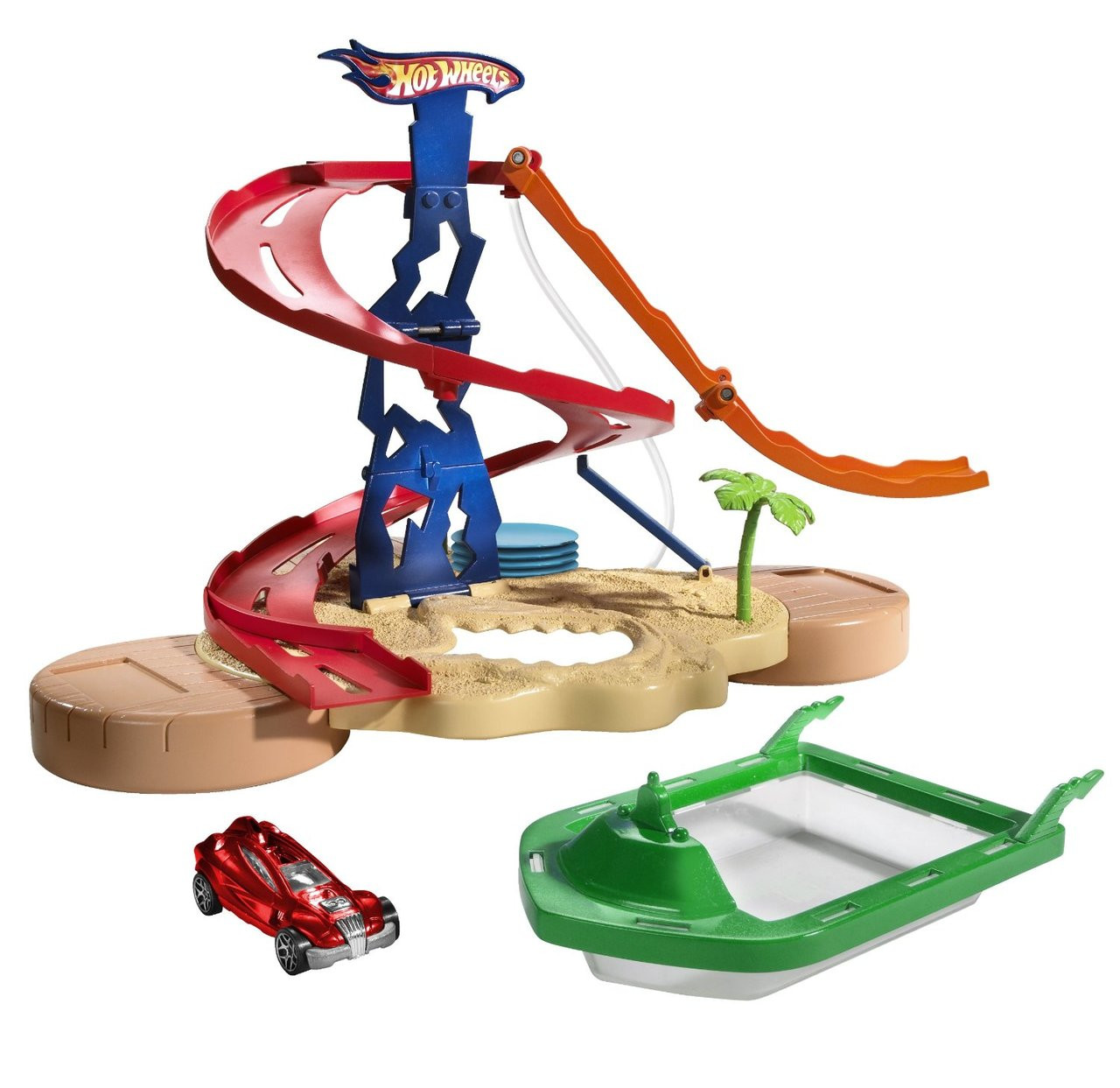 Hot wheels tub tracks water store park playset