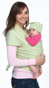 Moby Wrap Organic 100% Cotton Baby Carrier, Celery