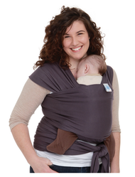 Moby Wrap Organic 100% Cotton Baby Carrier, Eggplant 