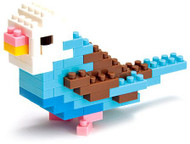 Nanoblock Parakeet (blue)