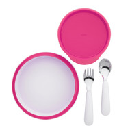 OXO Tot 4-Piece Feeding Set, Pink