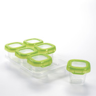 OXO Tot Baby Blocks Freezer Storage Containers 2 Ounce, Set 6, Clear 