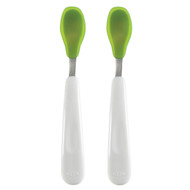 OXO Tot Feeding Spoon Set with Soft Silicone, Green