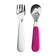OXO Tot Fork and Spoon Set, Pink