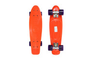 Stereo Vinyl Cruiser Plastic Complete Skateboard, Orange