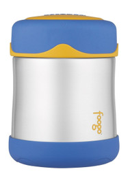 Thermos FOOGO Stainless Steel Food Jar, Blue, 10 Ounce