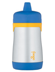 Thermos FOOGO Phases Stainless Steel Sippy Cup, Blue/Yellow, 10 Ounce