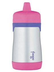 Thermos FOOGO Phases Stainless Steel Sippy Cup, Pink/Purple, 10 Ounce