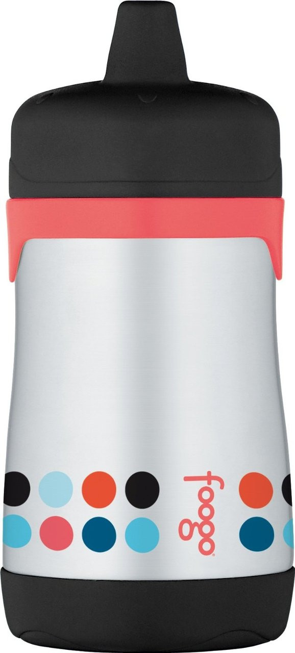 Thermos FOOGO Phases Stainless Steel Sippy Cup Poppy Patch 10 Ounce