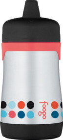 Thermos FOOGO Phases Stainless Steel Sippy Cup, Poppy Patch, 10 Ounce