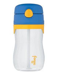 Thermos FOOGO Phases Straw Bottle, Blue/Yellow, 11 Ounce 
