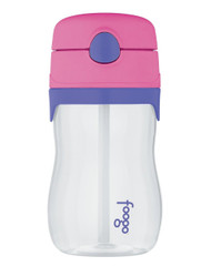 Thermos FOOGO Phases Straw Bottle, Pink/Purple, 11 Ounce