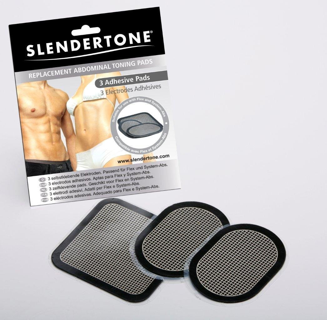 Slendertone Replacement Gel Pads for All Slendertone Abdominal Belts, 1 Set  (3 Gel Pads) - For Moms