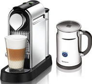 Nespresso Citiz C111 Espresso Maker with Aeroccino Plus Milk Frother, Chrome
