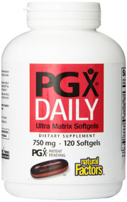 Natural Factors PGX Daily Ultra Matrix Softgels, 750 Mg 120-Count 