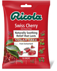 Ricola Herb Throat Drops, Sugar Free Cherry, 19 Drops (Pack of 12)
