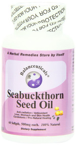 Balanceuticals Seabuckthorn Seed Oil, 500 mg Dietary Supplement Softgels, 60-Count Bottle