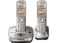 Panasonic KX-TG4022N DECT 6.0 PLUS Expandable Digital Cordless Phone with Answering System, Champagne Gold, 2 Handsets 
