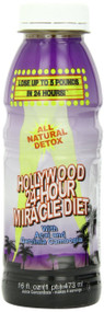 Hollywood All Natural 24-Hour Miracle Diet, 16-Ounce Bottles (Pack of 3)