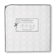 SwaddleDesigns Ultimate Receiving Blanket, Mod Circles, Sterling 