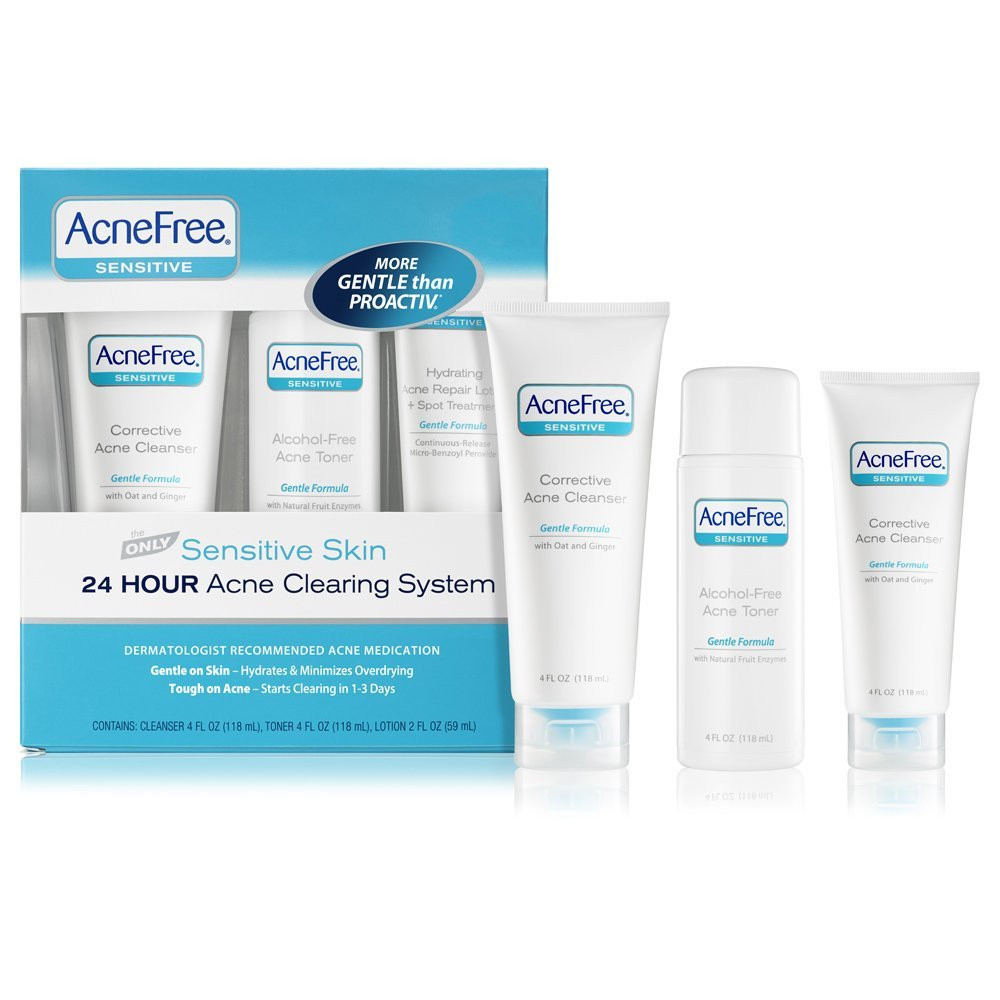 acne system for sensitive skin