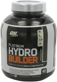 Optimum Nutrition Platinum Hydrobuilder, Chocolate Shake, 4.59 Pound Jar