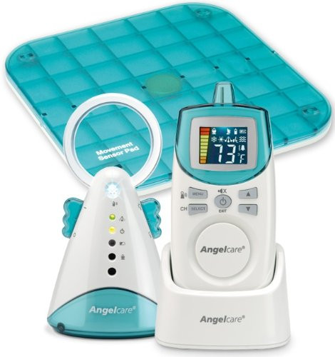 Angelcare Movement and Sound Monitor, Auqa/White - For Moms