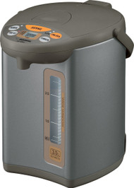 Zojirushi CD-WBC30-TS Micom 3-Liter Water Boiler and Warmer, Silver Brown 